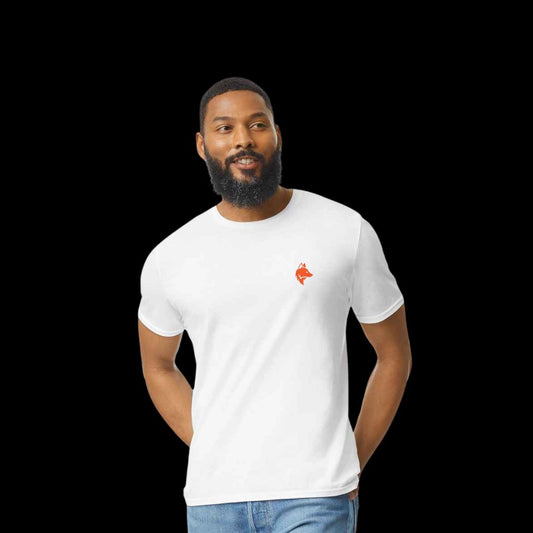 White Fox mark cotton tee